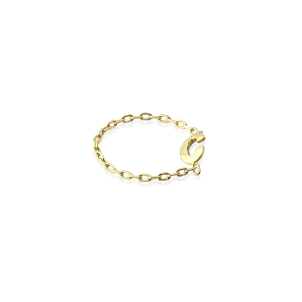 Letter Simple Chain Ring