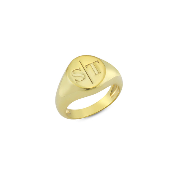 Signet Ring With Engraving Letters